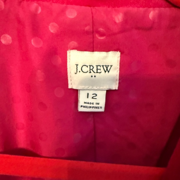 J. Crew Bold Fuchsia Magenta Velvet Blazer - Picture 4 of 7